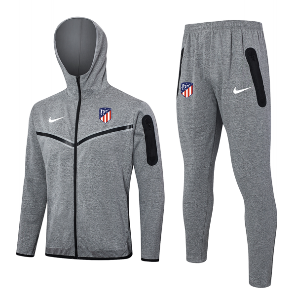 Chandal Con Capucha Atletico Madrid 2024-2025 Gris 3